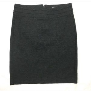 CABI Grey Ponte Knit Miranda Skirt